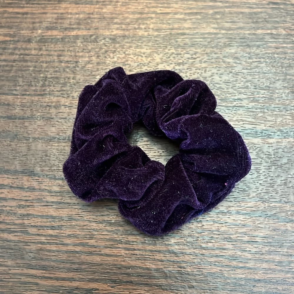 Royal Purple Velvet Hair Scrunchie